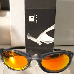 Oakley Eye Jacket 3.0 Crystal Black Fire Iridium w/ Box!